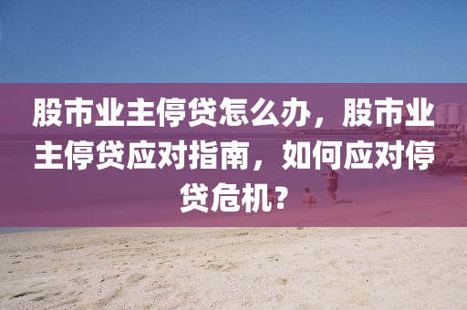 股市业主停贷怎么办，股市业主停贷应对指南，如何应对停贷危机？