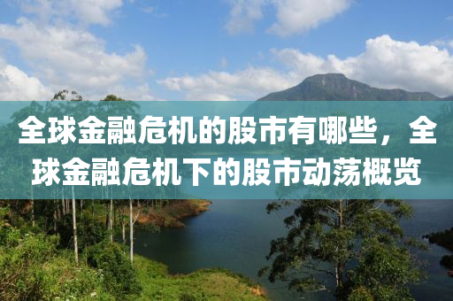 全球金融危机的股市有哪些，全球金融危机下的股市动荡概览